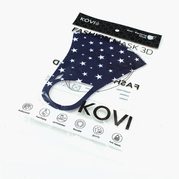 American Flag Anti Bacterial Mask - Picture 2 of 2